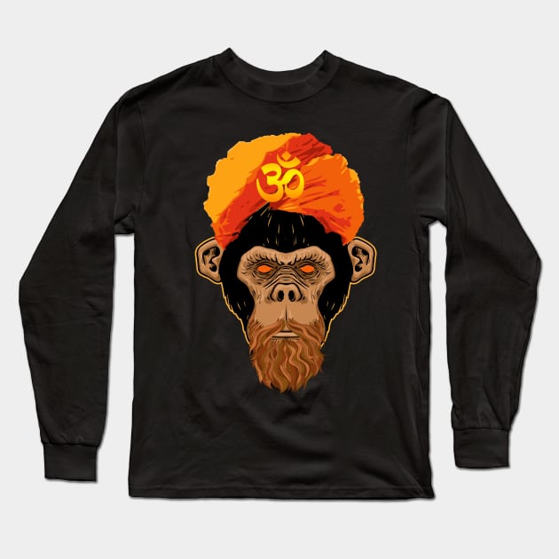 Stoned Monkey Long Sleeve T-Shirt by Affiliate_vaibhavdhamecha